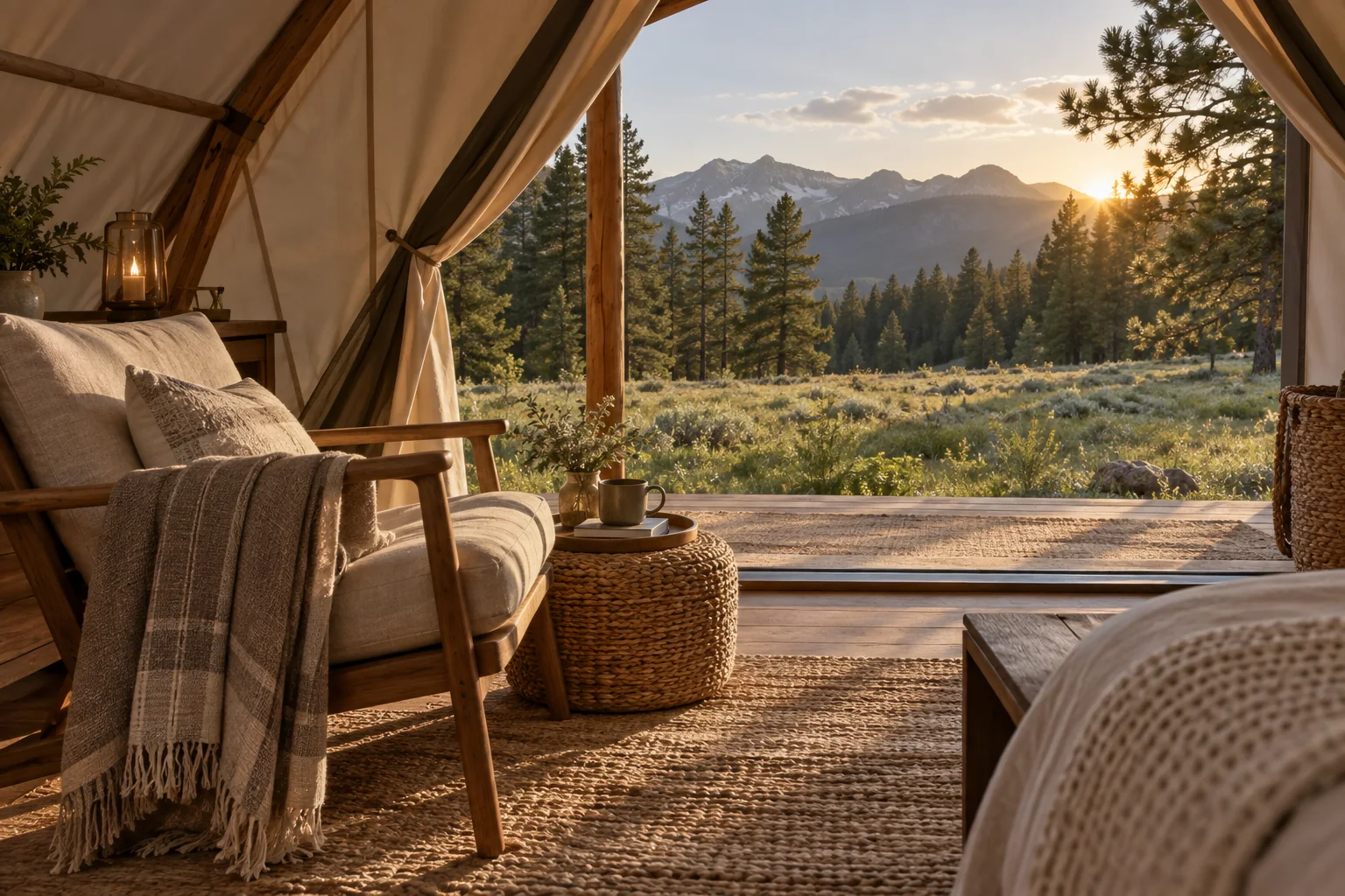 Wake with the landscape.