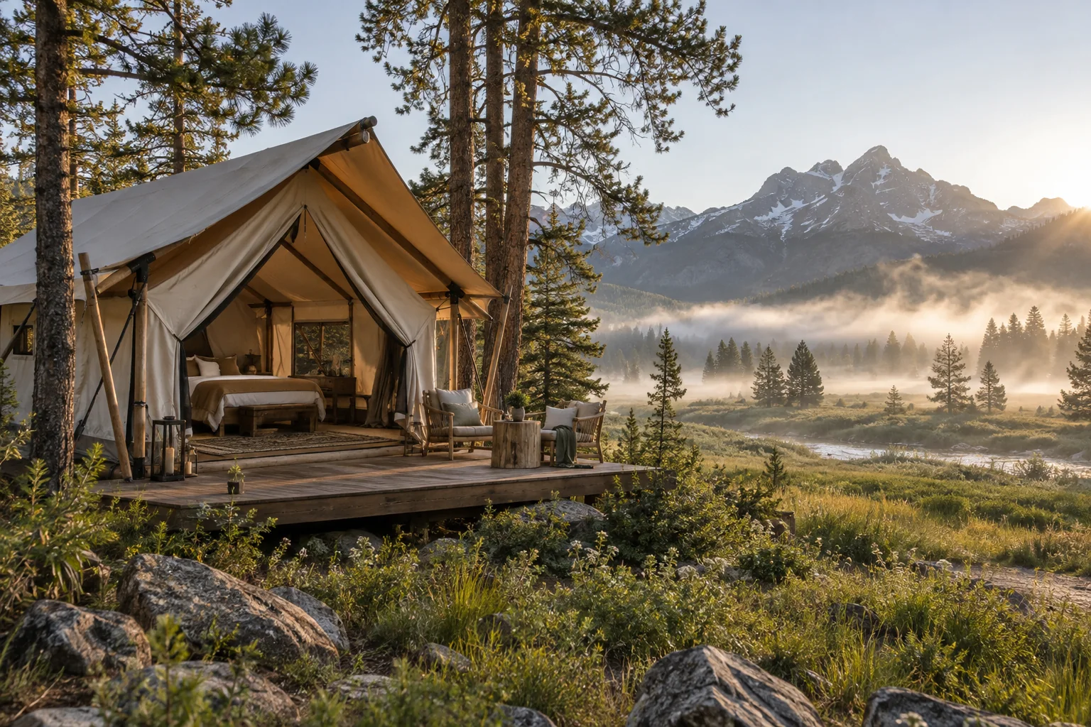 Glamping concept